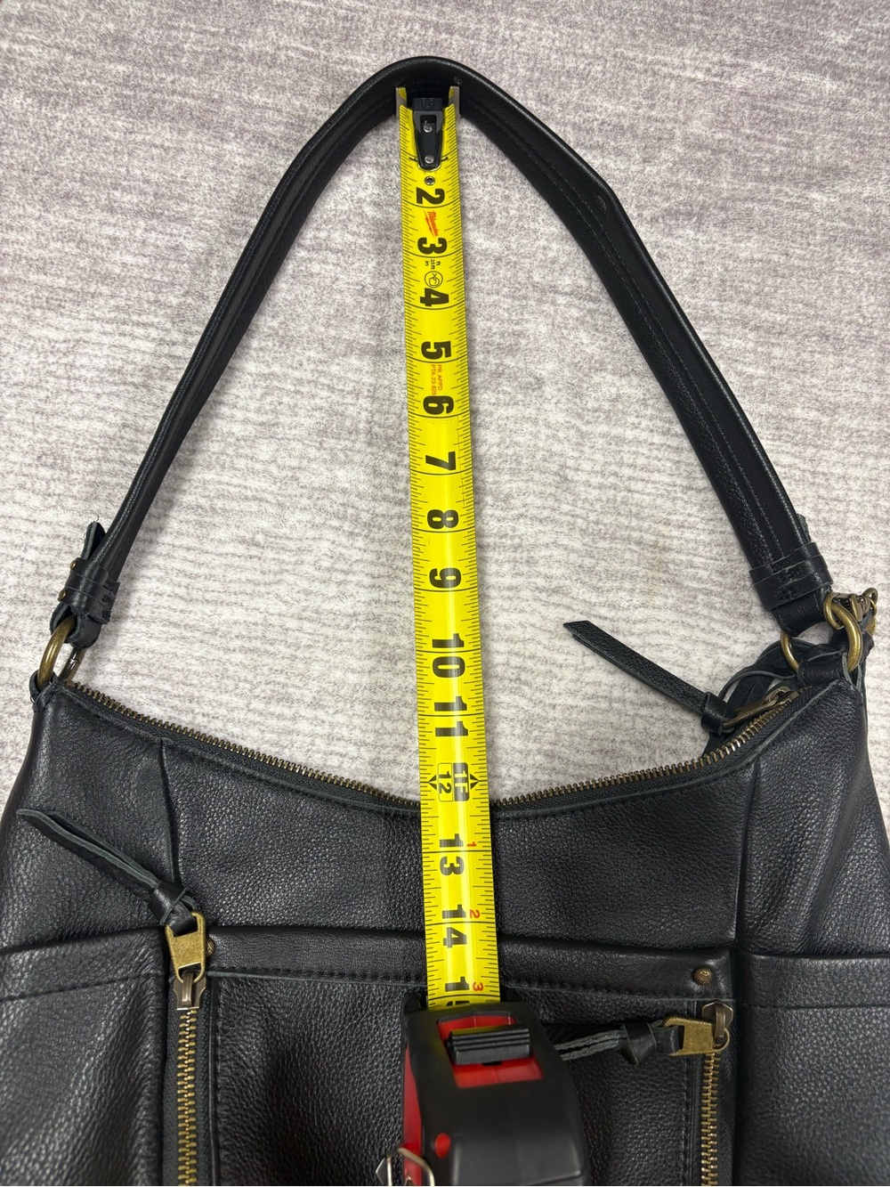 The Sak Keira Hobo Black Leather Shoulder Bag Y2K Everyday Boho Western - Picture 6 of 13
